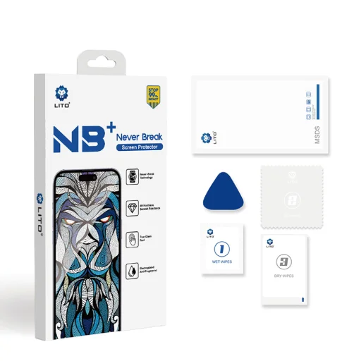 iPhone 17 Pro Fekete Lito NB kijelzővédő üvegfólia - 14