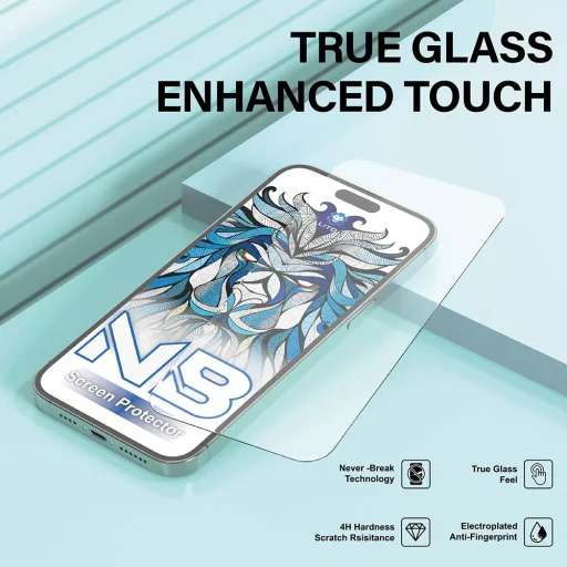 iPhone 17 Pro Fekete Lito NB kijelzővédő üvegfólia - 4