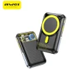Awei PA-10 indukciós powerbank 10000mAh MagSafe fekete thumbnail