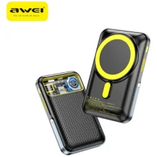 Awei PA-10 indukciós powerbank 10000mAh MagSafe fekete