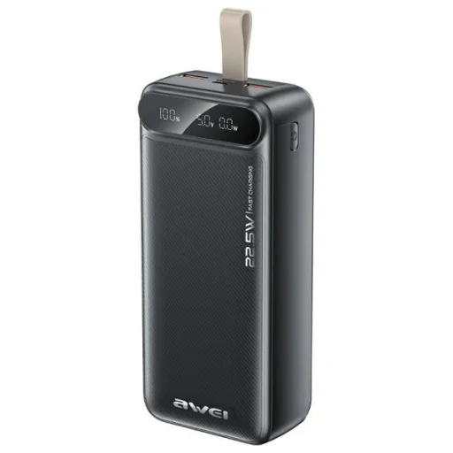 AWEI PowerBank PA-12 30000mAh 22.5W fekete - 1