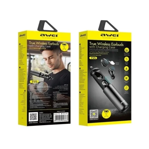 AWEI T55 TWS bluetooth fülhallgató fekete - 5