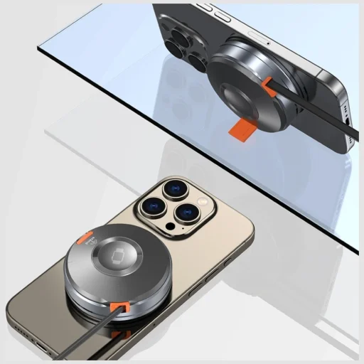 AWEI W27 3 az 1-ben indukciós töltő 15W USB-C kábellel Gyors töltés fekete - 2