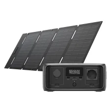Bundle: Power Station EcoFlow RIVER 3 UPS + Solar Panel 45W USB-C