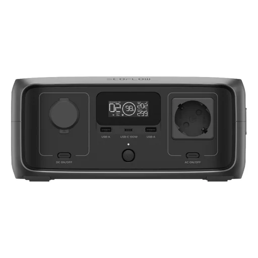 Bundle: Power Station EcoFlow RIVER 3 UPS + Solar Panel 45W USB-C - 2