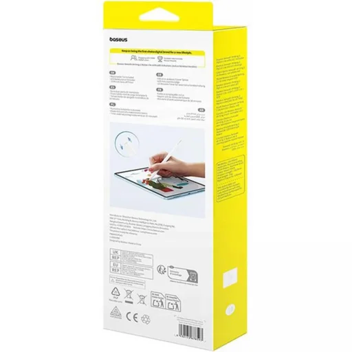 iPad Fehér Baseus Stylus Pen Smooth Writing 2 Series (P80015802213-03) - Aktív, Mágneses, Palm-Rejection, Type-C - 8
