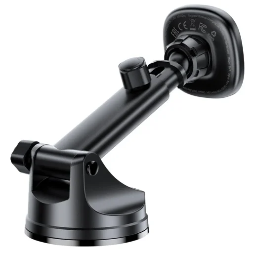 Autó tartó Acefast D47 Vezeték nélküli töltéssel - Műszerfalra, Mágneses Rögzítés, Rögzítő Klip, 15W, 4.7-6.9" Telefonokhoz - Fekete - 2