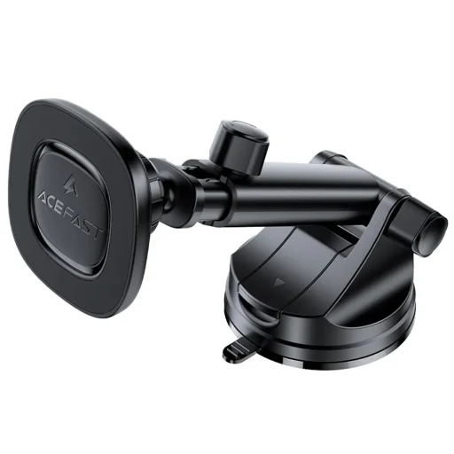 Autó tartó Acefast D47 Vezeték nélküli töltéssel - Műszerfalra, Mágneses Rögzítés, Rögzítő Klip, 15W, 4.7-6.9" Telefonokhoz - Fekete - 1
