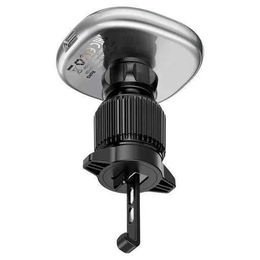 Autós tartó Acefast D41 vezeték nélküli töltéssel - légbefúvóra, mágneses fogás, USB-C, 15W, 4.7 - 6.9" telefonokhoz - Ezüst - 4