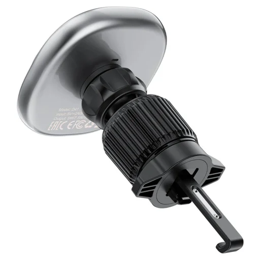 Autós tartó Acefast D41 vezeték nélküli töltéssel - légbefúvóra, mágneses fogás, USB-C, 15W, 4.7 - 6.9" telefonokhoz - Ezüst - 6