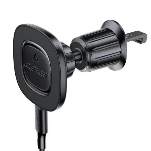 Autós tartó vezeték nélküli töltéssel (D46) Acefast - légbeömlőhöz, mágneses tartás, csúszásmentes, 15W, 4.7 - 6.9" telefonokhoz - Fekete - 1
