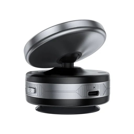 Acefast Autós tartó vezeték nélküli töltéssel (E29) műszerfalra, erős mágnesekkel, 110mAh - Fém szürke - 3