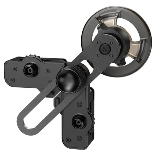 Acefast - Autós tartó (D43) - Műszerfal képernyőhöz, Mágneses fogás, Többszögű állítás, Biztonságos illeszkedés, Univerzális - Fekete - 3