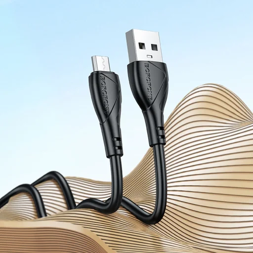 Borofone Cable BX121 Energy - USB - Micro USB kábel - 2,4A 1 méter fekete - 4