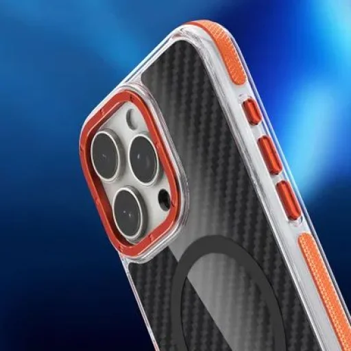 Samsung Galaxy A07 4G Fiber Magsafe tok narancssárga - 2