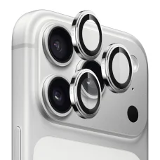 iPhone 17 Pro / iPhone 17 Pro Max Ezüst - Blueo Sapphire Crystal Original Lencse Üveg üvegfólia