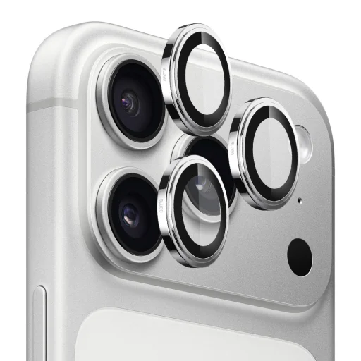 iPhone 17 Pro / iPhone 17 Pro Max Ezüst - Blueo Sapphire Crystal Original Lencse Üveg üvegfólia - 1