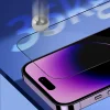 iPhone 16 Pro Max / iPhone 17 Pro Max Fekete Blueo Sapphire Privacy Képernyővédő Alkalmazási Segédeszközzel üvegfólia thumbnail
