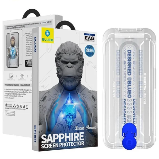 Apple iPhone 17 Air Fekete Blueo - Anti-Static HD üveg üvegfólia - 2