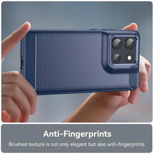 Motorola Moto G86 Kék Techsuit Carbon Silicone tok - 2