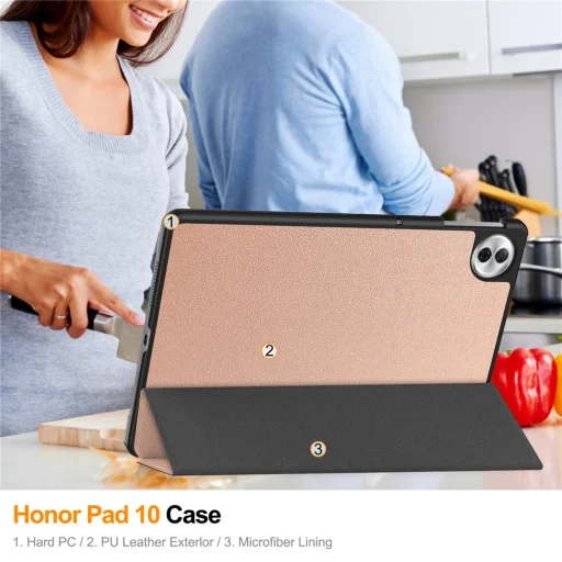 Honor Pad 10 Techsuit FoldPro Rose Gold tok - 3