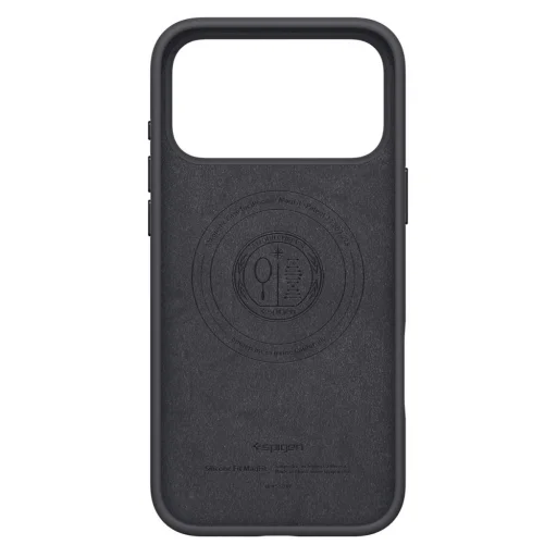 iPhone 17 Pro Fekete Spigen - Silicone Fit MagSafe tok - 4