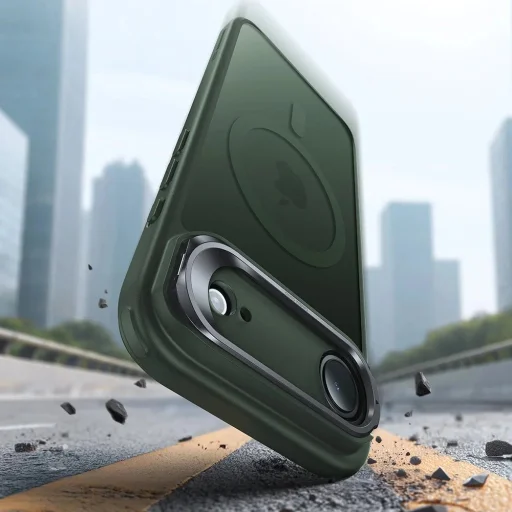 iPhone 17 Air ESR - Classic Hybrid HaloLock Kickstand - Matt Zöld tok - 2