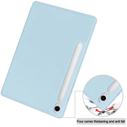 Samsung Galaxy Tab S9 FE Techsuit Flex Trifold (with Pencil Holder) - Sky Blue tok - 3