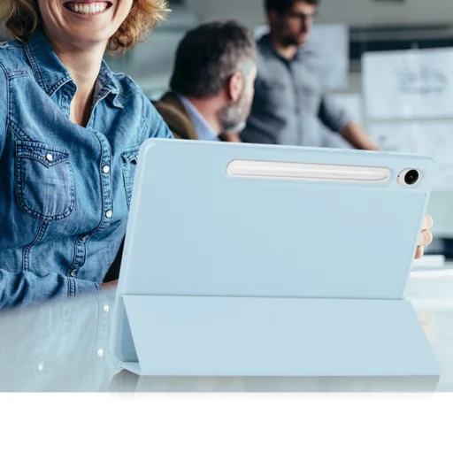 Samsung Galaxy Tab S9 FE Techsuit Flex Trifold (with Pencil Holder) - Sky Blue tok - 9