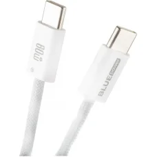 USB-C to USB-C Kábel Blue Power NB-Q273, 60W, 3A, 1m, Fehér