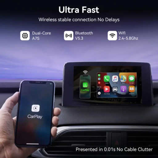 Wireless Carplay Adapter XO DESIGN CZ016, Fekete - 3