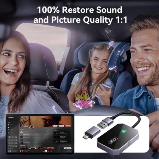 Wireless Carplay Adapter XO DESIGN CZ016, Fekete - 5