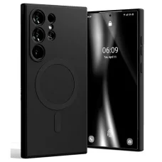 Samsung Galaxy S24 Ultra Mercury MagSafe félig szilikon fekete tok