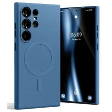 Samsung Galaxy S24 Ultra Mercury MagSafe Semi-Silicone kék tok