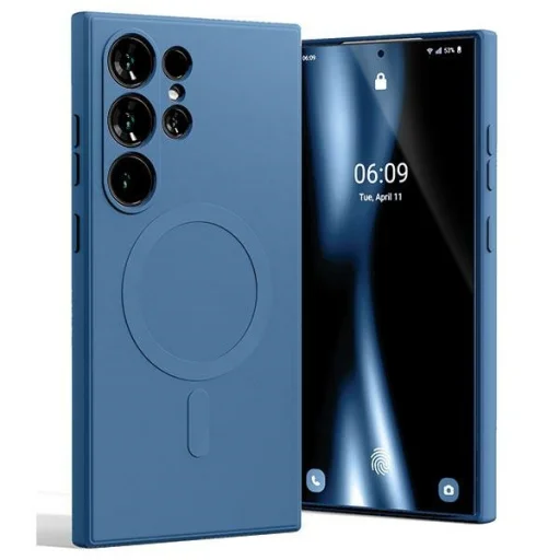 Samsung Galaxy S24 Ultra Mercury MagSafe Semi-Silicone kék tok - 1