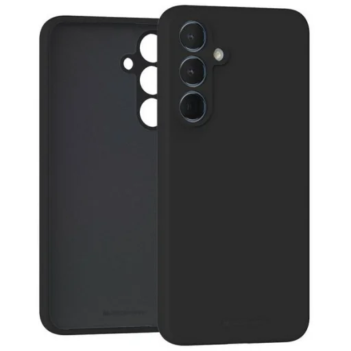 Samsung Galaxy A55 Mercury Silicone tok fekete - 1