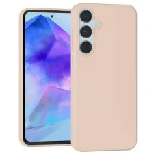 Samsung Galaxy A55 tok Mercury Soft pink homokszínű tok