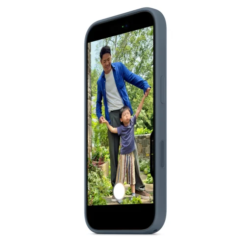 Apple iPhone 17 Szilikon Tok MagSafe-fel - Horgony Kék - 2