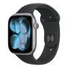 Apple Watch S11 GPS 46 mm Űrszürke Alumínium Tok Fekete Sport Szíjjal - S/M