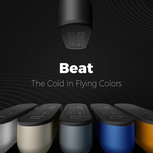  Ocoopa Kézmelegítő UT2s (UT2S-BU) - Type-C, Power Bankkal, Elektromos, Mágneses Kialakítású, MagTwins, 2x 5000mAh - Kék - 2