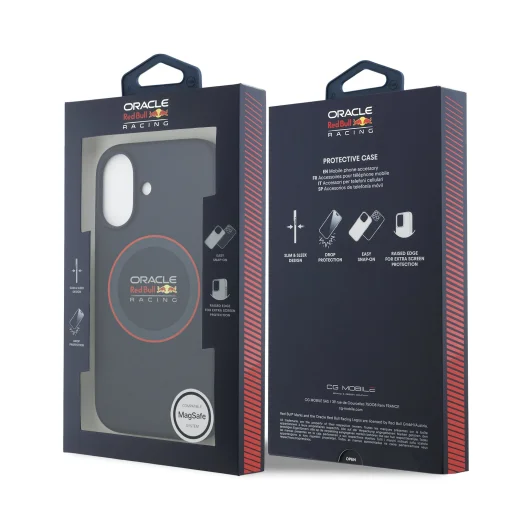  iPhone 17 Piros Szilikon Red Bull Gyűrűs MagSafe tok - 7