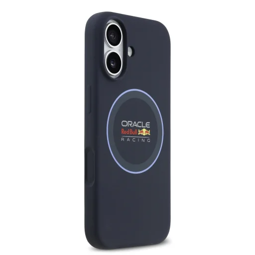  iPhone 17 Sötétkék Red Bull Silicone Blue Ring MagSafe tok - 4