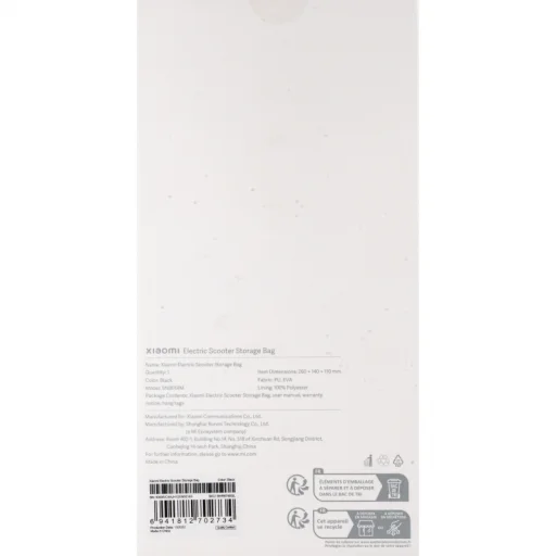 Elektromos roller táska Xiaomi, Fekete BHR6750GL - 7