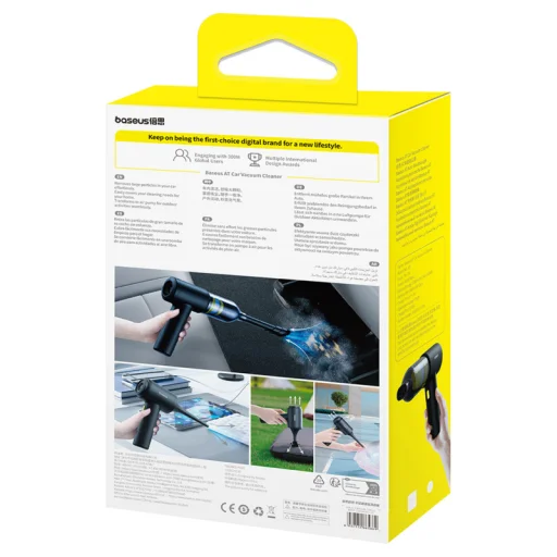Baseus AT autós porszívó, fekete - 10