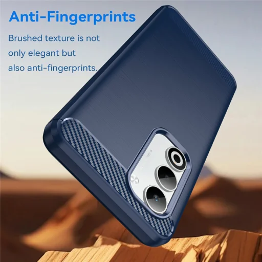 Oppo A5 4G Kék Techsuit Carbon Silicone tok - 5