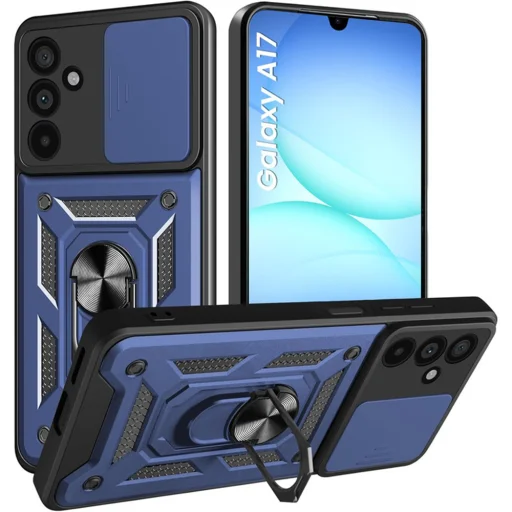 Samsung Galaxy A17 5G Techsuit CamShield Series - Kék tok - 1