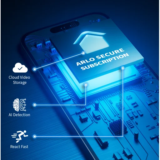 Arlo Essential (Gen.2) 2K Outdoor Security Camera - 3 Camera Kit - White - 5