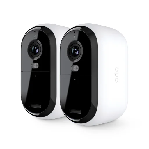 Arlo Essential (Gen.2) 2K Outdoor Security Camera - 2 Camera Kit - White - 1