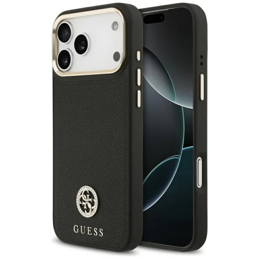 iPhone 17 Pro Max Fekete Guess Hardcase 4G (GUHMP17XPGCRMDEK) tok - 1
