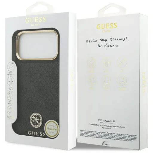  Apple iPhone 17 Pro Max Guess - Hardcase 4G (GUHMP17XP4GRMDEK) - Fekete tok - 7